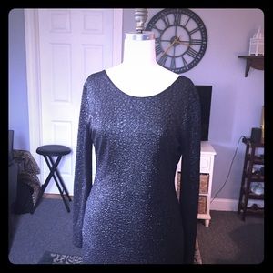 Jennifer Lopez Metallic Silver Reversible Dress